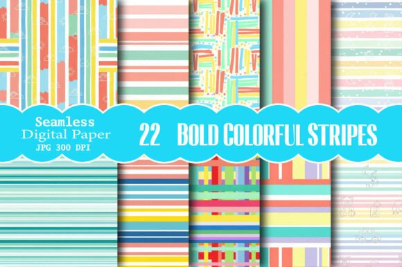 Bold Colorful Stripes Seamless Pattern: A Vibrant Canvas for Creativity