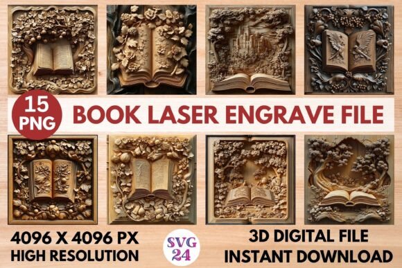 Book Laser Engrave File: A Versatile Design for Creative Projects