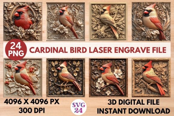 Cardinal Bird Laser Engrave File: A Versatile Tool for Creative Projects