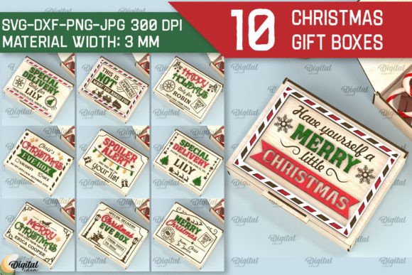 Christmas Gift Box Laser Cut Bundle: A Creative Solution for Holiday Crafting
