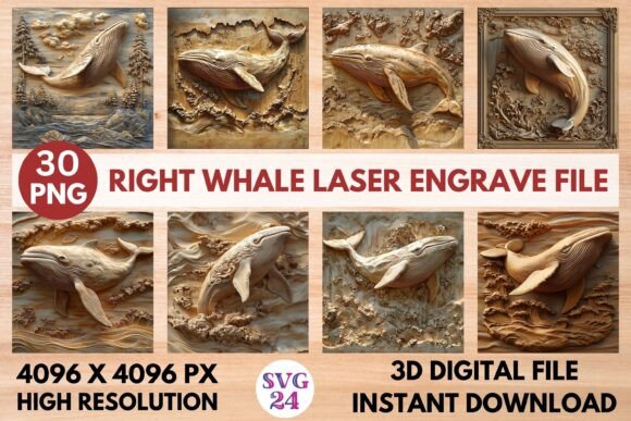 Elevate Your Laser Engraving Projects with the Right Whale Laser Engrave File