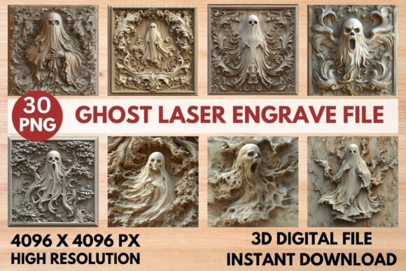 Ghost Laser Engrave File: A Spooky Solution for Creative Projects