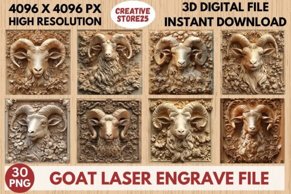 Goat Laser Engrave File: A Versatile Design for Creative Projects