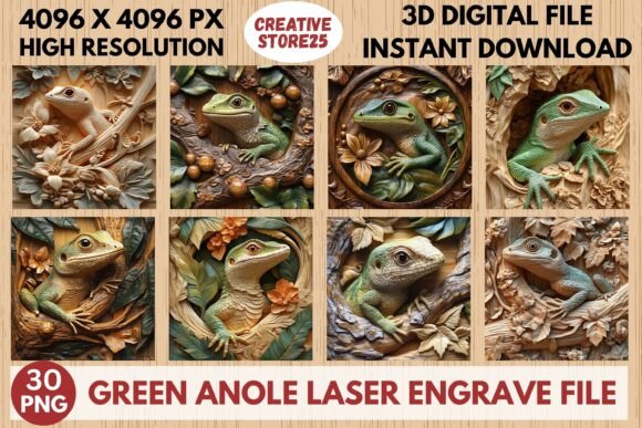 Green Anole Laser Engrave File: A Versatile Tool for Creative Projects