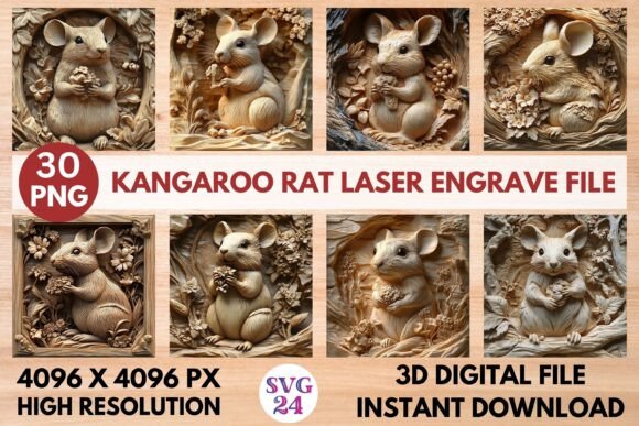 Kangaroo Rat Laser Engrave File: Elevate Your Creative Projects with Precision