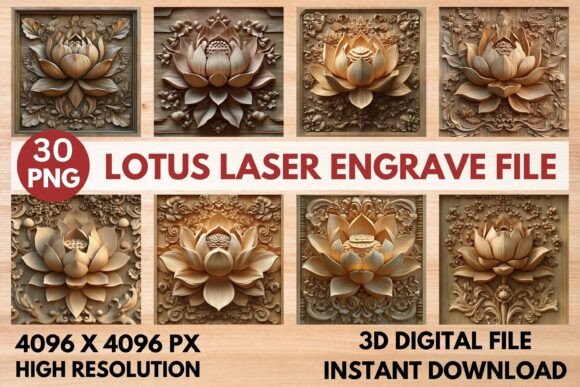Lotus Laser Engrave File