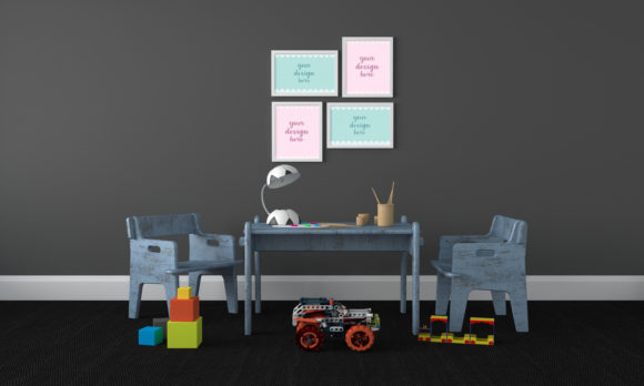 Minimalist and Colorful Room for Kids