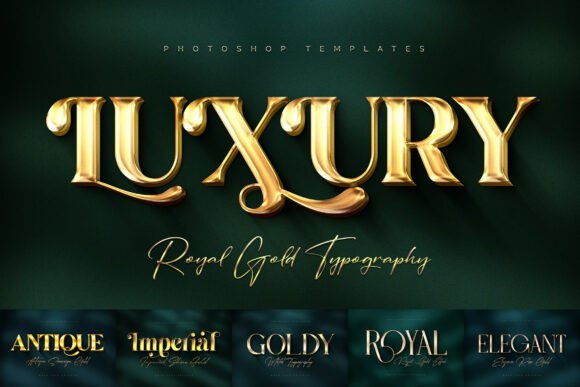Royal Gold Lettering: Instant Luxury Text Effects