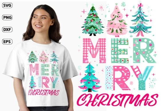 Strategic Holiday Branding: Leveraging the Cute Merry Christmas Tree SVG Design for Commercial Success